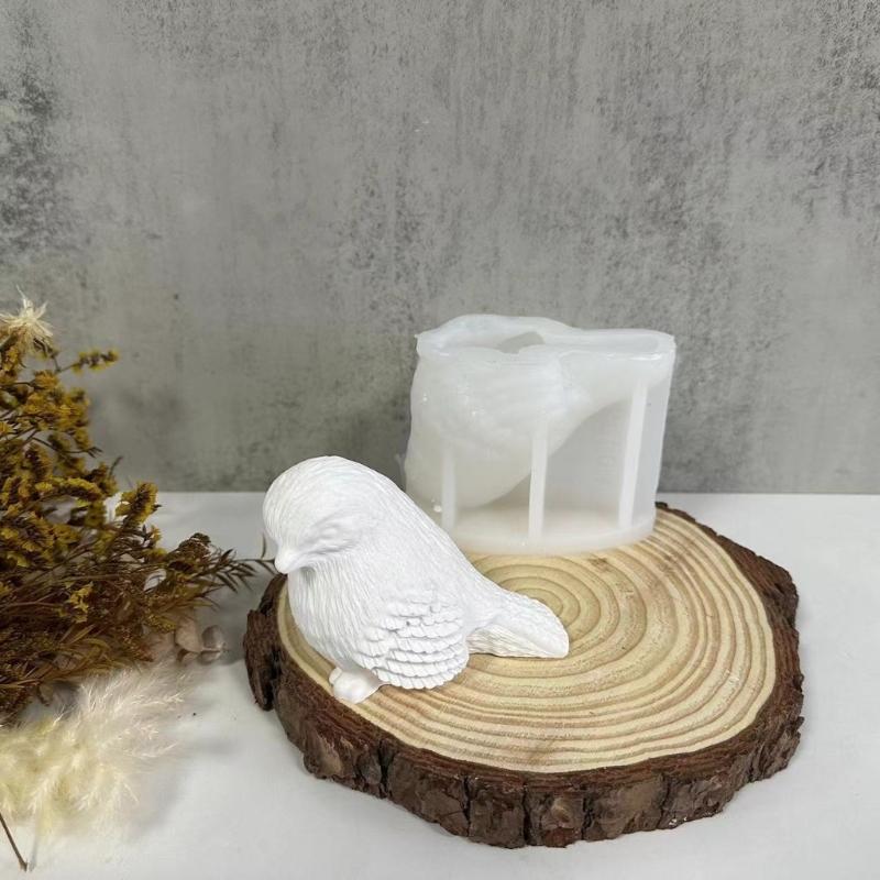 Bird Shaped Candle Molds Bird Shaped Resin Molds for Making Candle Soap Room Decorations Cake Top Fondant Decorations