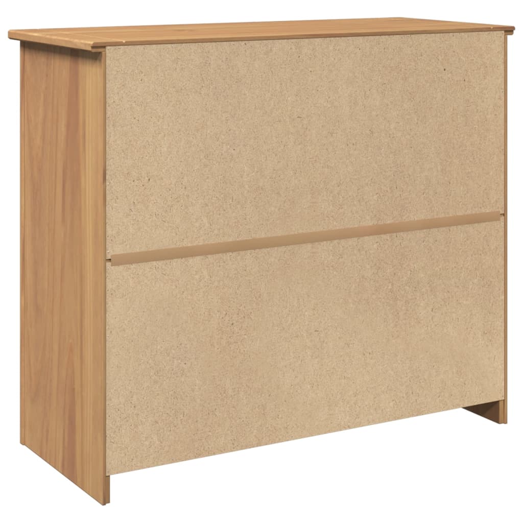 Vidaxl Szafka Z Szufladami Panama, 93X40X80 Cm, Lite Drewno Sosnowe