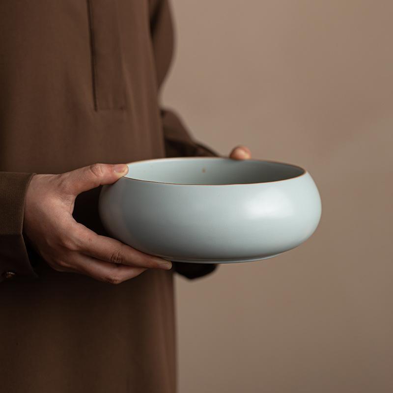 

Tianqing Ru kiln tea washing ceramic washing cup washing pen washing high-end kung fu tea set