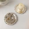 Retro Metal Jewelry Tray,Candle Aromatherapy Coasters,Necklace Ring Storage Dish Earring Organizer Tray,Bar Home Decor