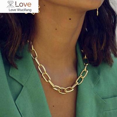 Punk Style Large Women 'S Neck Chain Necklace Big Choker Pendant And Necklace Steampunk Jewelry On The Neck  Grunge Collares