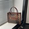 Premium Texture Leopard Print Big Bag, New Bag, Fashionable Single Shoulder Large Capacity Commuter Tote Bag Women