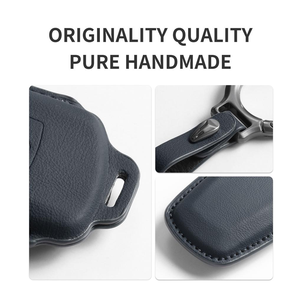 Leather Car Remote Key Case Cover For Xiaomi Su7 Yu7 Su7 Ultra Car Key Case Cover Anti-Scratch Shell Key Decorative Accessories