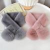 Winter Warm Solid Color Korean Winter Scarf Soft Soft Women Girls Scarf Faux Mink Fur Warm Neck Warmer Winter Season