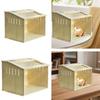 Wooden Hamster Cage with Ventilation Window Small Animal Habitat Brooder Box for Guinea Pig Chick Birds