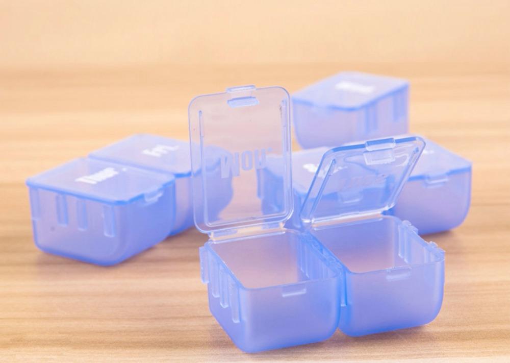 Pill Box Mini Portable Pill Box Transparent Pills Case Medicine Container Weekly Medicina Cases Splits Individual Convenient