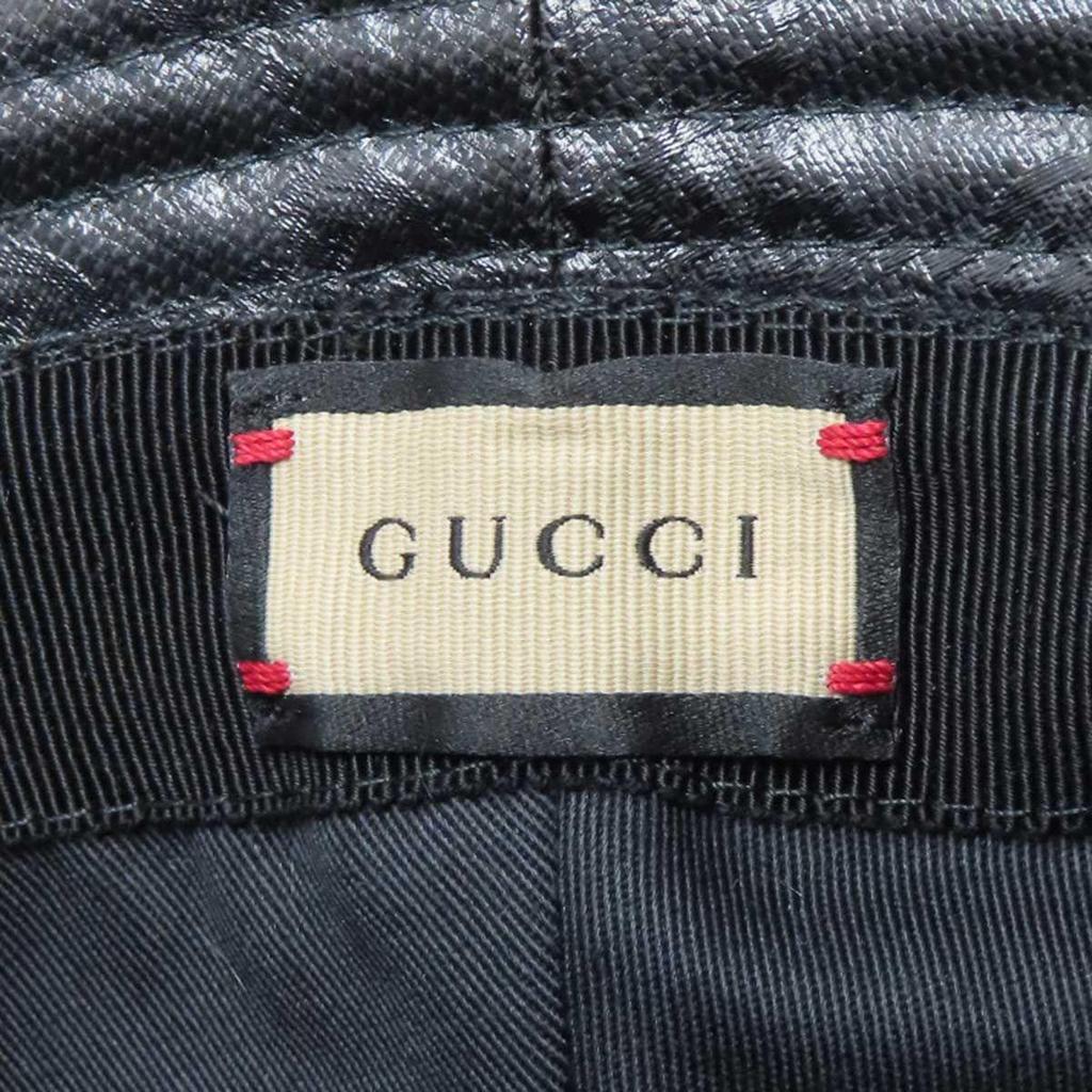 Used Gucci GG Crystal Bucket Hat 760144 Unisex Black GUCCI [Used] [Apparel/Accessories]