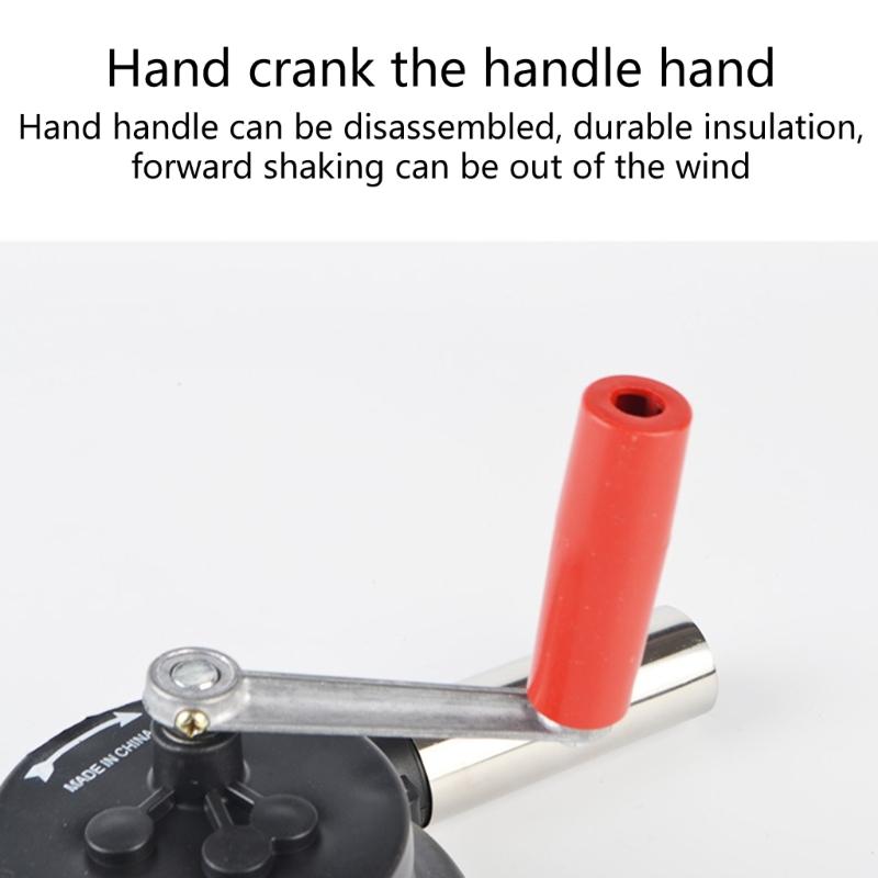 Manual Air Blower Hand Crank BBQ Fan Outdoor Camping Grills Accessories Tools