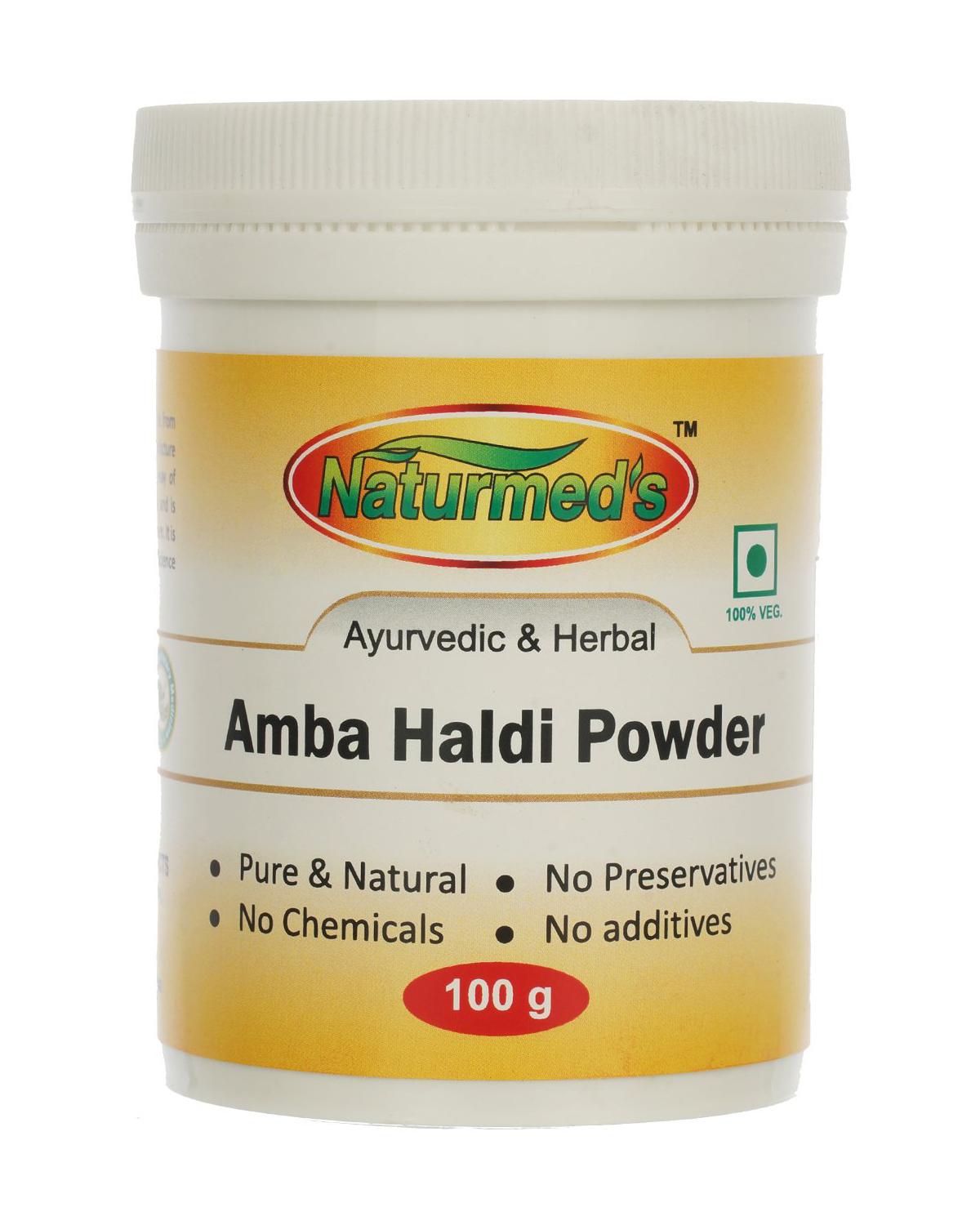 

Дика куркума (100 г), Amba Haldi Powder, Naturmed s