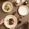 Light Luxury Retro Ceramic Plates High End Restaurants Pasta Steak Plate Delicious Home Dishes Salad Plate Exquisite Tableware