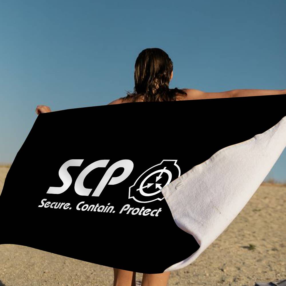 Classic Horror Game S-Scp F-Foundation Microfiber Printed Beach Towel Mountain Climbing Yoga Beach Running Absorbent Soft Towel