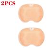 

2pcsWash Foot Brush Body Cleanser Silicone Sponge Bath Massage Mat Shower Back Brush Wall Mounted Foot Wash Mat with Suction Cup жовтий
