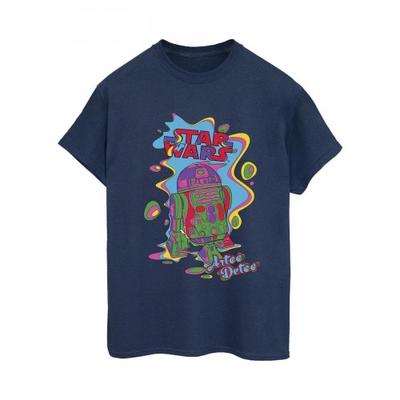 Womens/Ladies R2D2 Pop Art Cotton Boyfriend T-Shirt