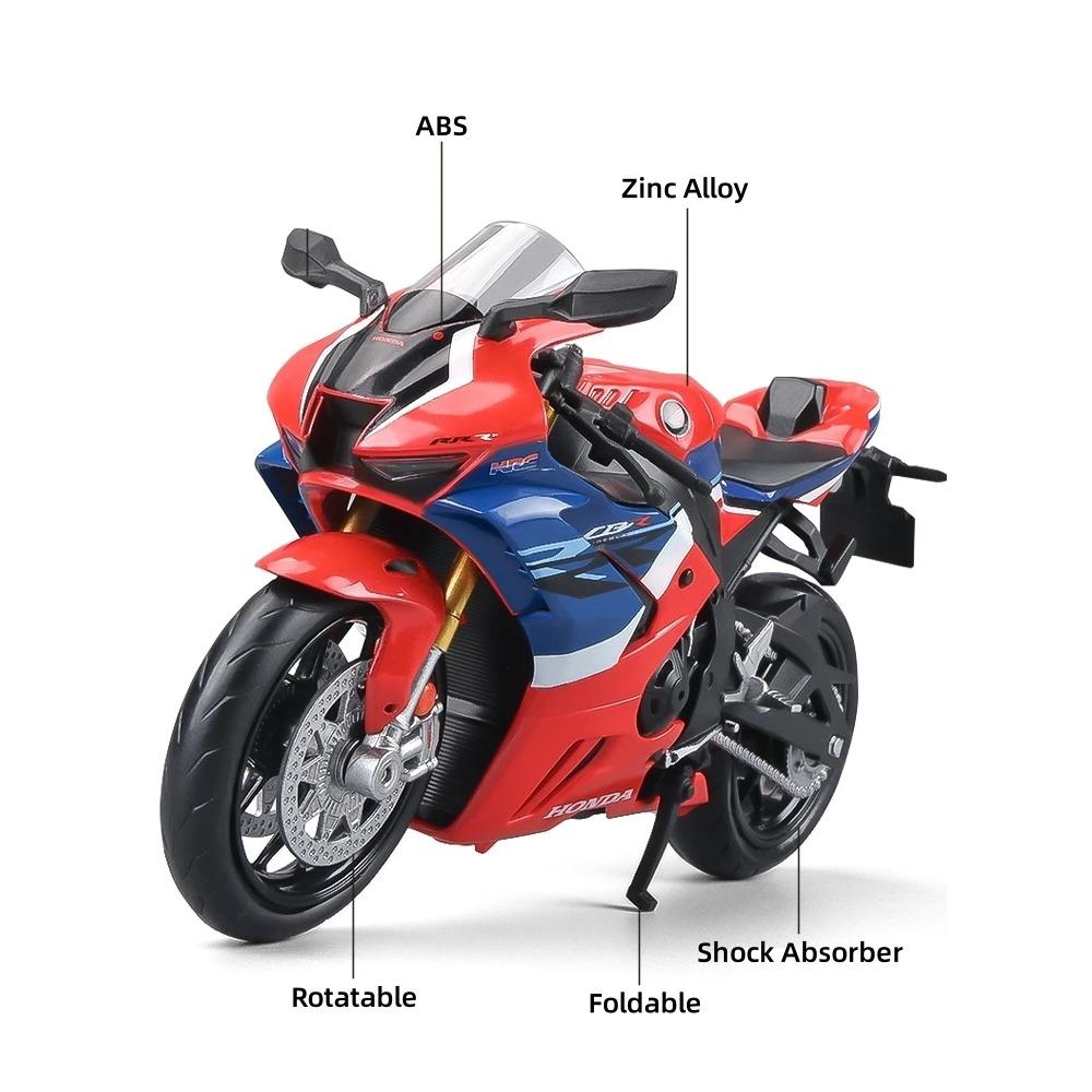 1/12 Scale Honda CBR 1000RR Fireblade Toy Motorcycle RMZ City Diecast Metal Model 1:12 Racing Miniature Collection Gift for Boy Kid