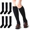 Loose Calf Cotton Blend Set of 6 Made In Produced In Nara Prefecture Number Black of 6 [M&M Socks] Knee-high Socks, Pairs, Women's Socks, Japan,