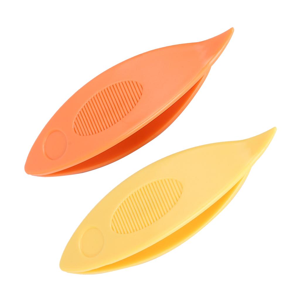 2pcs Tatting  s Plastic Tatting  s Craft Tool for   Hand Sewing Knitting(Orange Yellow )
