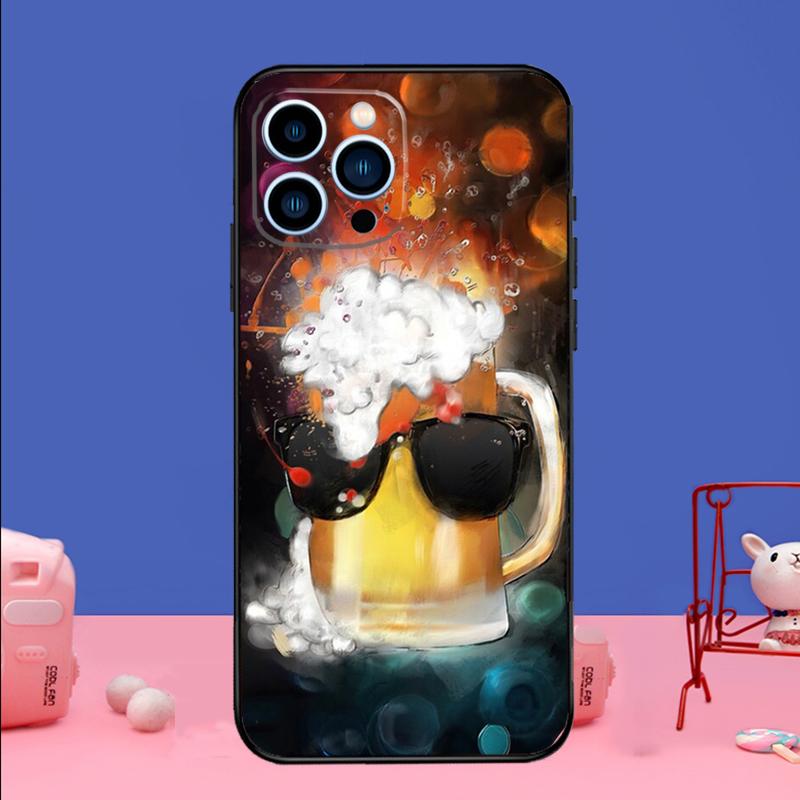 Beer Mug Beer Bubbles Phone Case For iPhone 17 16 15 13 11 12 14 Pro Max mini 15 16 Plus 16e 17 Air Bumper Cover