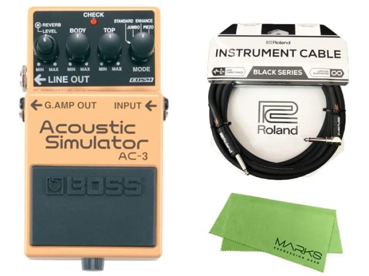 

BOSS Compact Effector Acoustic Simulator AC-3 + Roland Cable + Cross Set