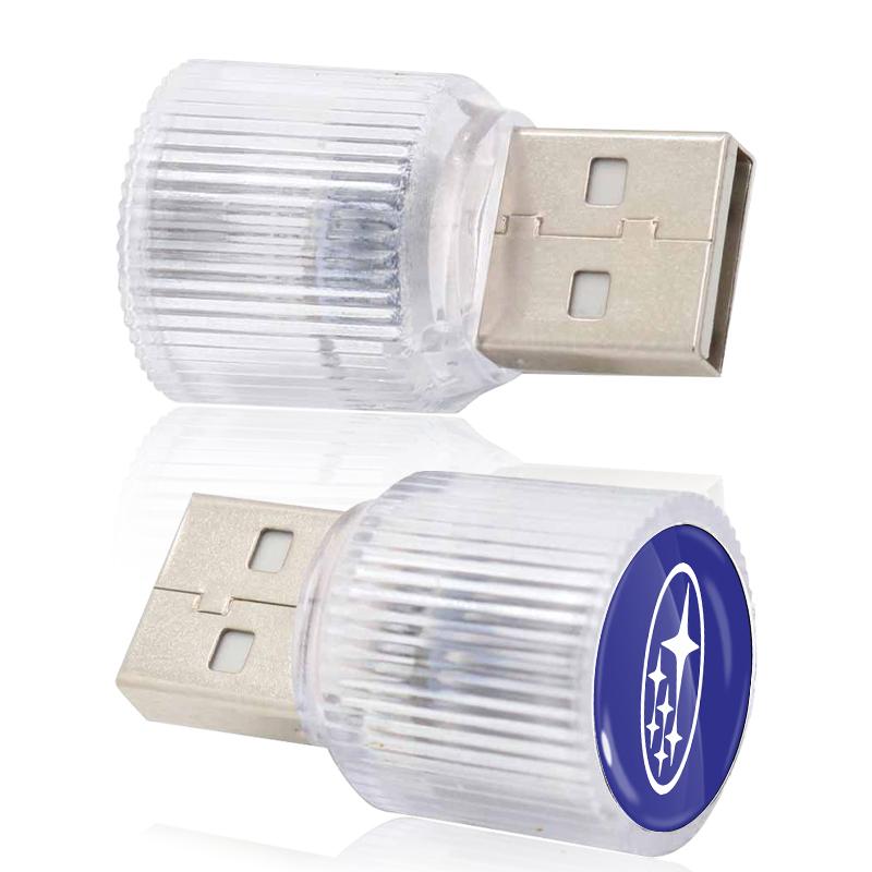 New Car Mini USB LED Ambient Light Plug Decorative Atmosphere Lamp For Subaru Impreza Legacy WRX STI BRZ Forester Ascent Levorg XV