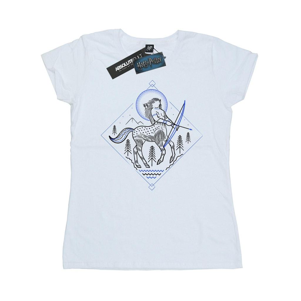 HARRY POTTER Womens/Ladies Centaur Line Art Cotton T-Shirt