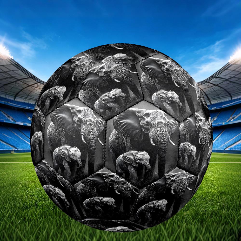 1pc Elephant Family Bond Size 5 Soccer Ball Professional Match Training Football Indoor &Outdoor Sports Ball Lightweight Durable c6534
