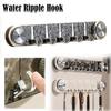 Wall Mounted Suction Cup Hook Water Ripple Bathroom Hook Creative Robe Coat Hangers