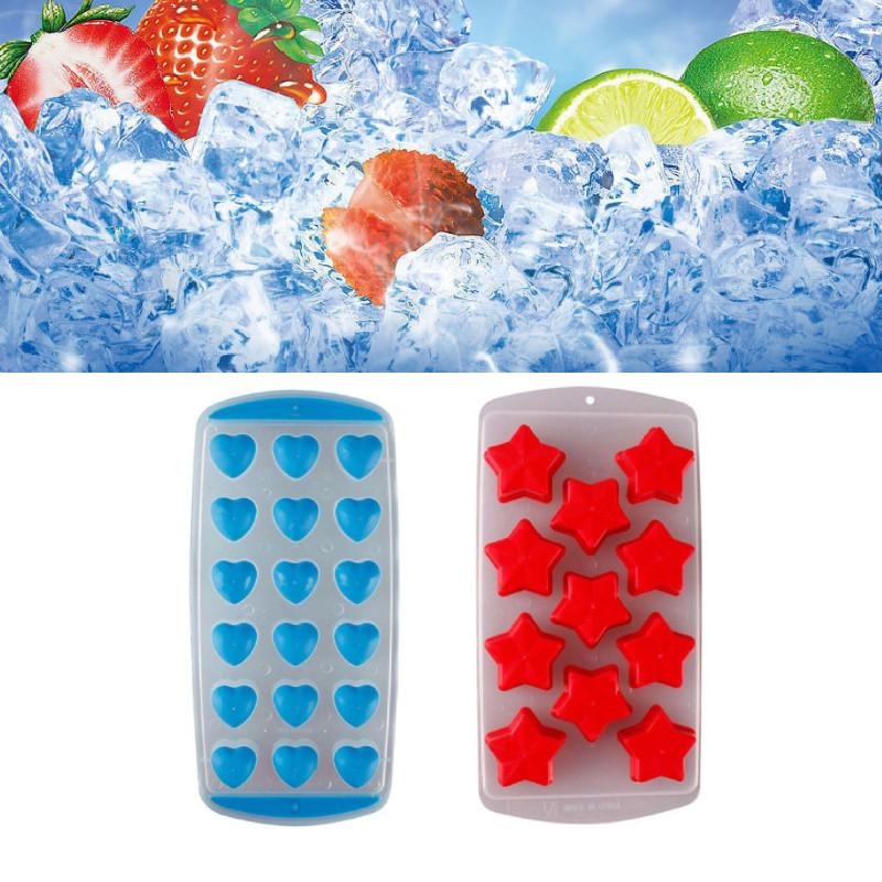 Silicone Chocolate Mold Maker Ice Cube Tray Freeze Mould Bar Pudding Star Jelly