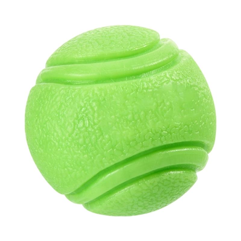 Durable Chew Resistant Dog Toy Ball For Aggressive Chewers With Dental Cleaning Texture And High Bounce Design