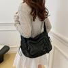 Denim Crossbody Bag Women's Underarm Bag Multi-Pocket Shoulder Bag
