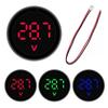 DC 4-100V LED Digital Display Round Two-wire Voltmeter DC Digital Car Voltage Current Meter Volt Detector Tester Monitor Pane