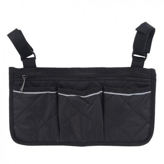 Polyester and Cotton Armrest Storage Bag for Camping Chairs and Wheelchairs