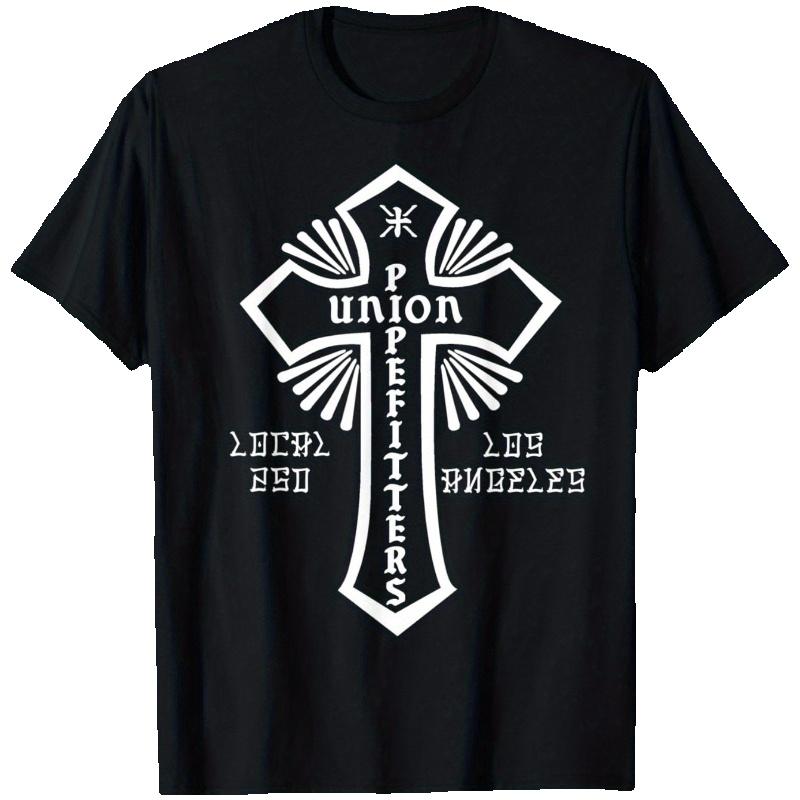 Union Pipefitters Local 250 Los Angeles Cross T-shirt