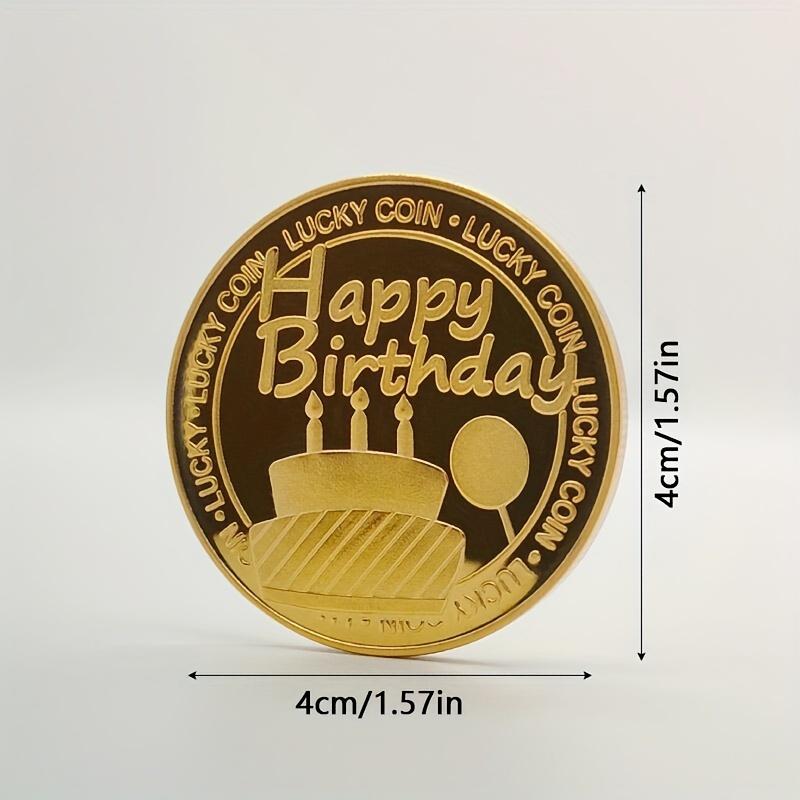 1pc Commemorative Medal, Festival Celebration, Lucky Coin, Happy Birthday Commemoration