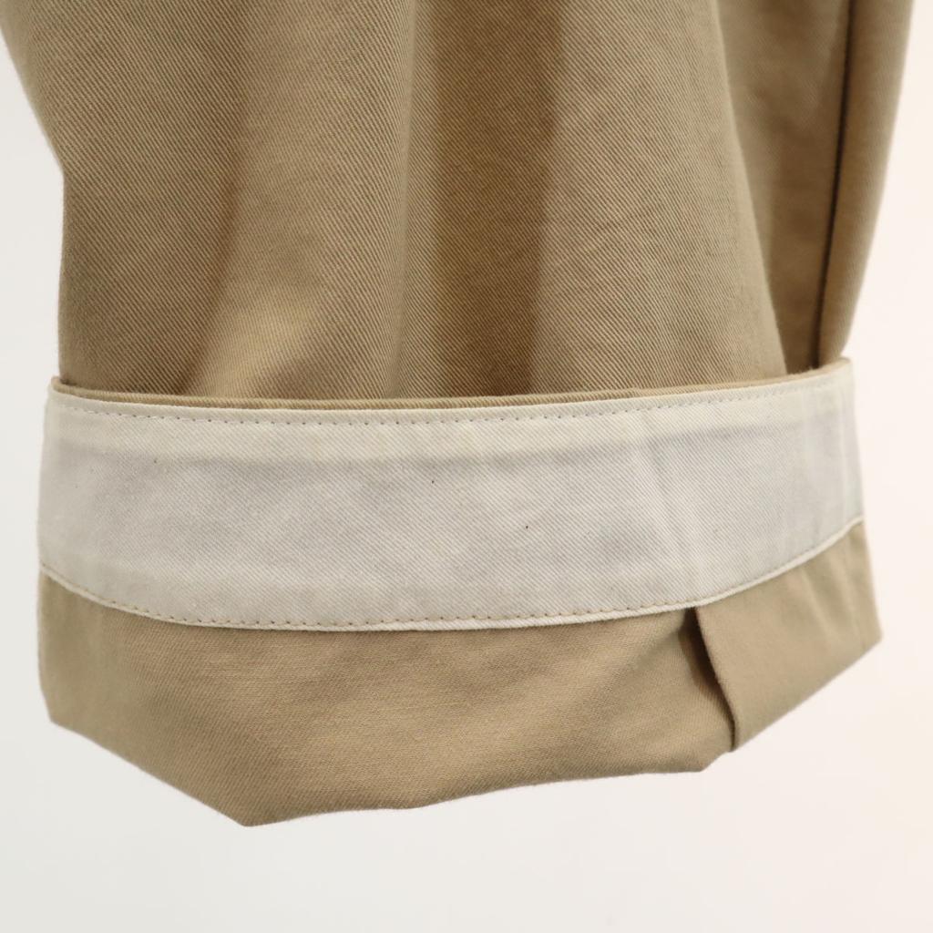PORT BY ARK Made In Japan Tuck Wide Pants 2 Beige Men's Used