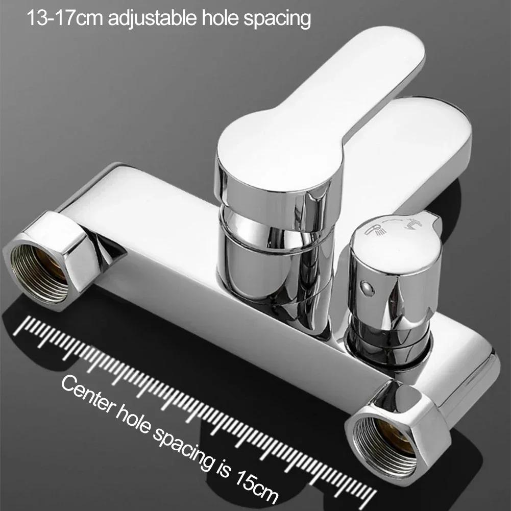 Koupelnová sprchová baterie nástěnná horká a studená vodovodní baterie koupelnová směšovací baterie vanová baterie trojitý směšovací ventil koupelnové umyvadlové baterie