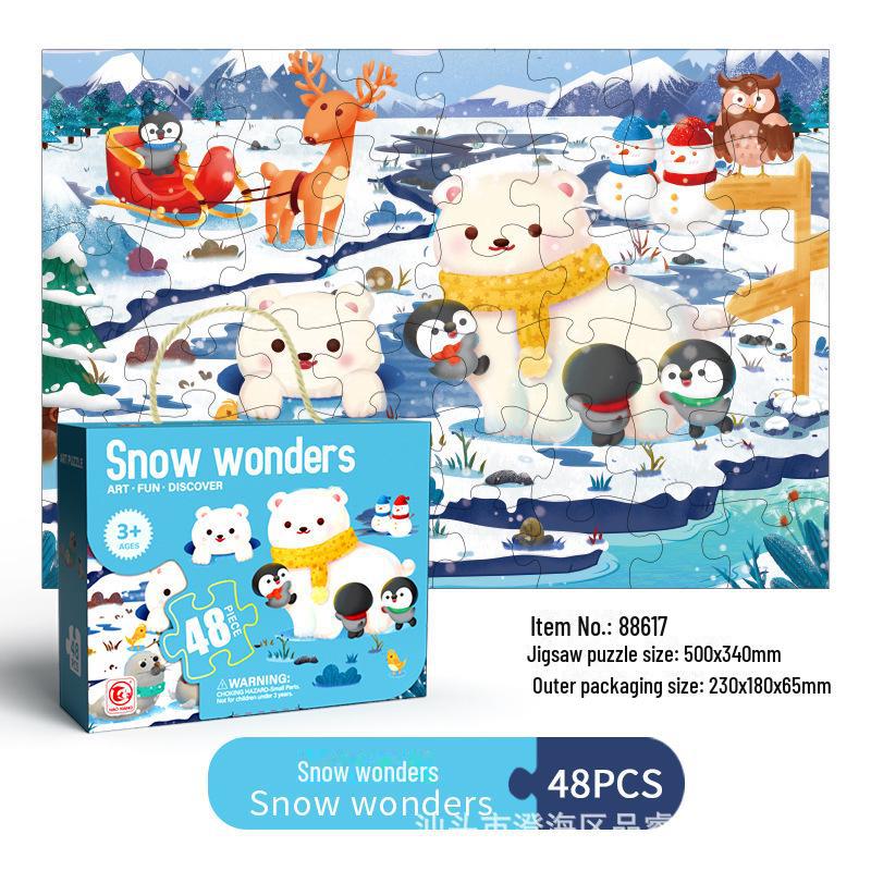 New Halloween and Christmas Children's Puzzle Educational Toys - Perfect for Baby Gifts, Birthday Presents, and Kindergarten Souvenirs.