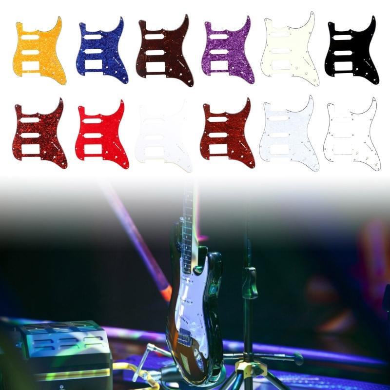 Multicolor 11Hole SSH Guitar Pickguard Scratch Plate For ST SQ Electric Guitars 3-Ply SSH Guitar Pickguard Guitar Parts