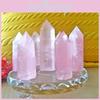 Punct de Cristal Excepțional de Cuarț Roz Natural, Piatră Vindecătoare, Obelisc, Baghetă Pentru Creștere Spirituală
