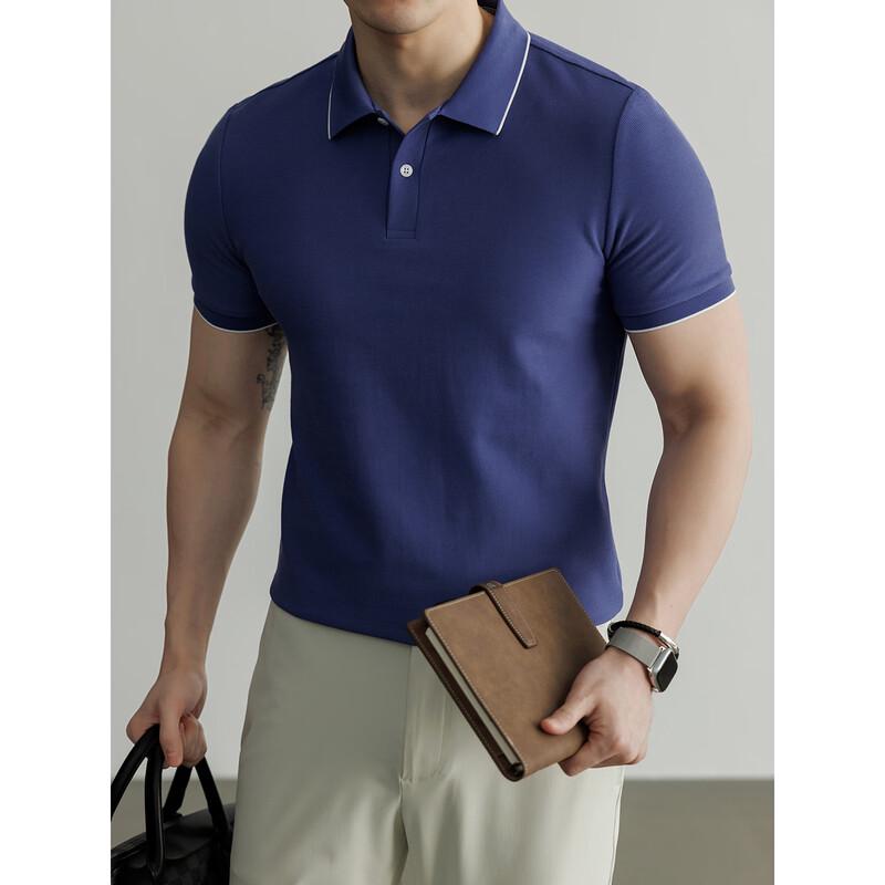 Hengyuanxiang Men's Cool-Feel Short-Sleeve Polo Shirt