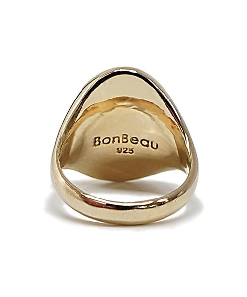 Bonbeau Fashion Airplane Bold Thick Gold Ring (B Type)
