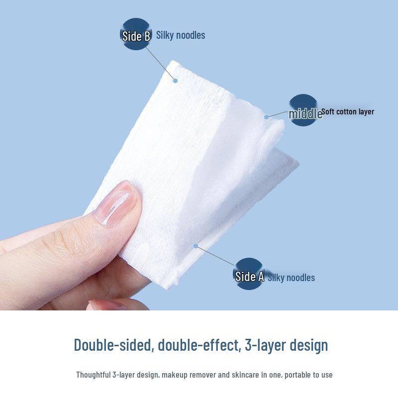Three-Layer Sealed Storage Box for Cotton Pads, Makeup Wipes, and Large Wet Compresses