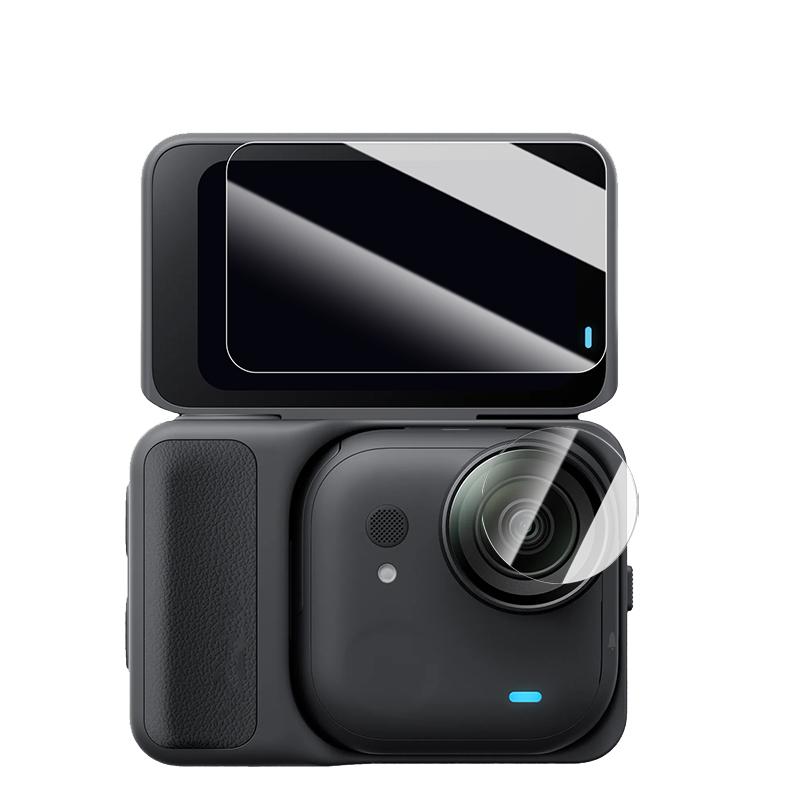 For Insta360Go Ultra Cameras Screen Protectors For Insta360 Go Ultra Screen Tempered Glass + Lens Soft Hydrogel Films Cover