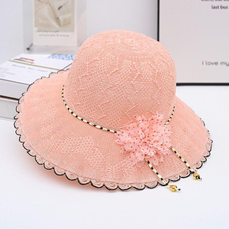 New Versatile Hat for Children's Summer Round Face Sun Protection Foldable Beach Sun Hat Tourist Flower Fisherman Hat