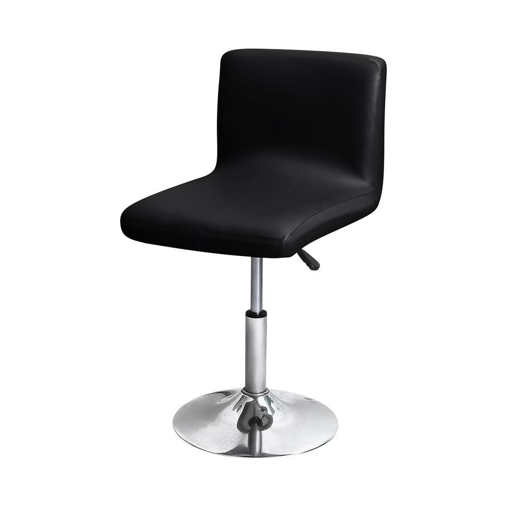 Technology Fabric Waterproof PU Imitation Leather Home Hotel Club Restaurant Bar Chair Cover Low Backrest Cover Bar Stool Cover