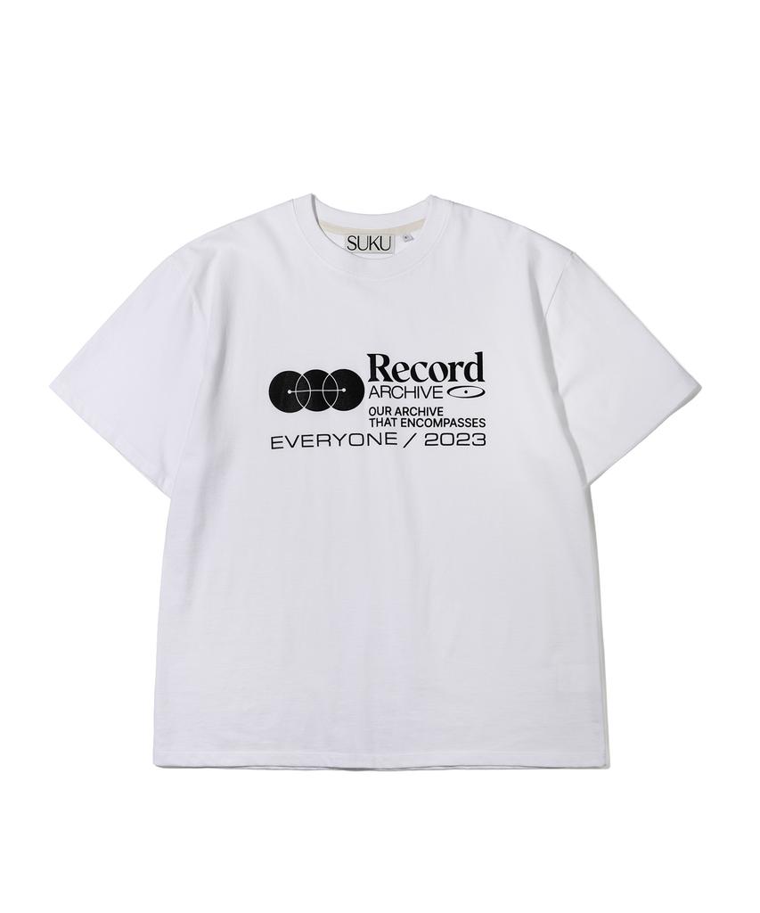 Suku Record T-Shirt - White