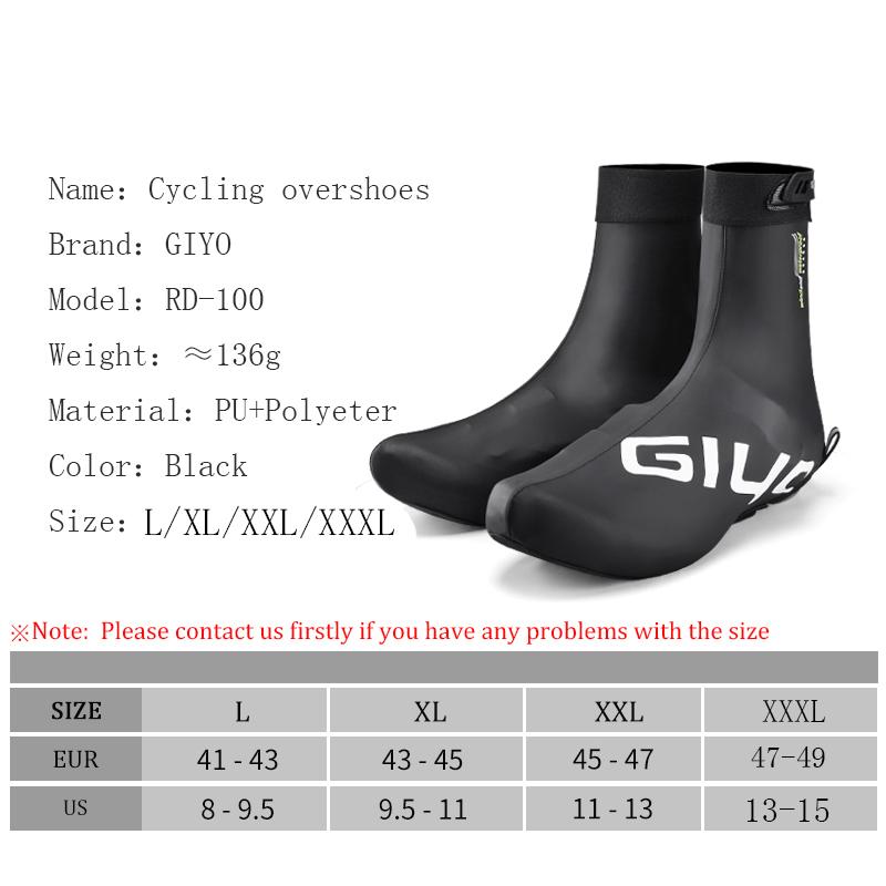 GIYO Waterproof Cycling Shoe Covers Women Men Shoes Cover MTB Road Bike Racing Overshoes Waterproof Shoe Covers Lock Protector