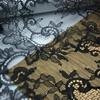 3m x 23cm Black Chantilly Lace, Inelastic French Eyelash Nylon Lace Fabric for Sewing, Bra, Underwear, Lingerie, Dress, Garment, Crafting