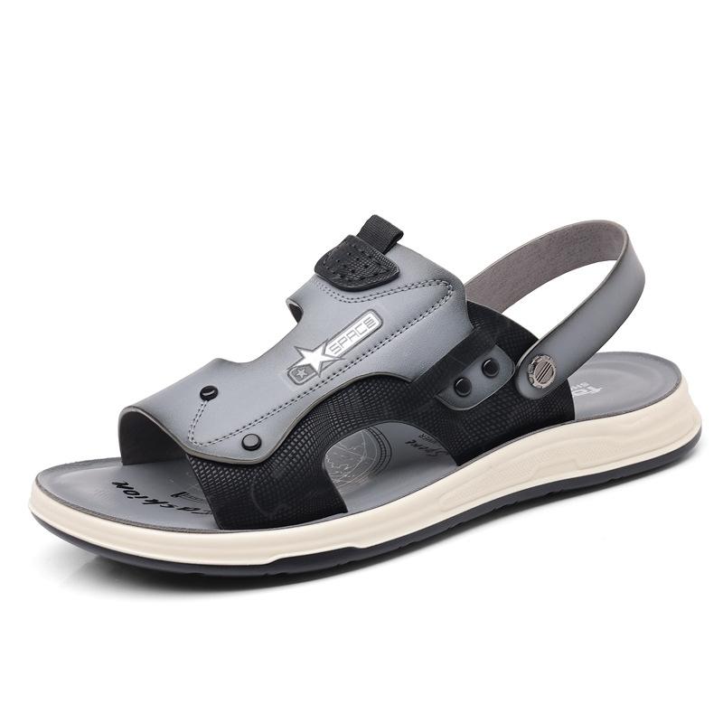Sandals Men's Outer Wear 2025 New Summer High-end Breathable Casual Men's Sandals Soft-soled Soft-faced Beach Shoes