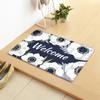 Flowers Household Door Mat Kitchen Absorbent Floor Mat Bathroom Non-Slip Mat Bedroom Living Room Carpet