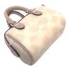 New COACH Coated Canvas Keychain Bag Accessory Trumpets Women's Sand CX068-SVPWH